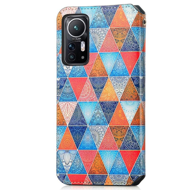 Lederhüllen Für Xiaomi 12 Mandala-kaleidoskop