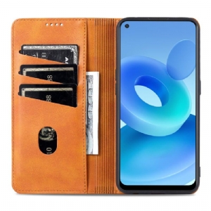 Case Für Oppo A94 5G Geldbörse Kunstleder