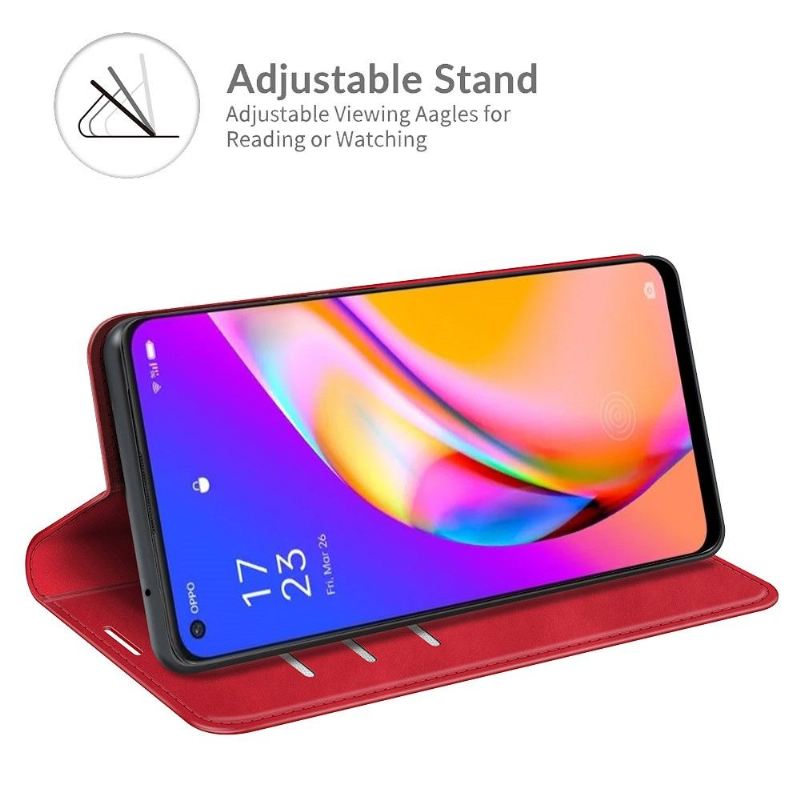 Case Für Oppo A94 5G Standfunktion Aus Kunstleder