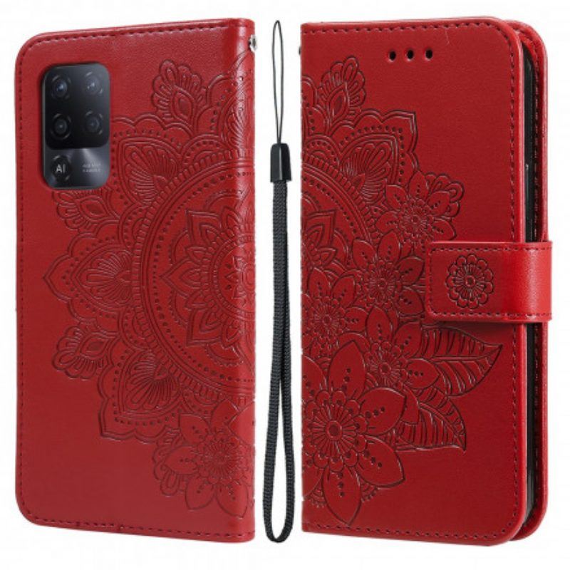 Flip Case Für Oppo A94 5G Blumen-mandala