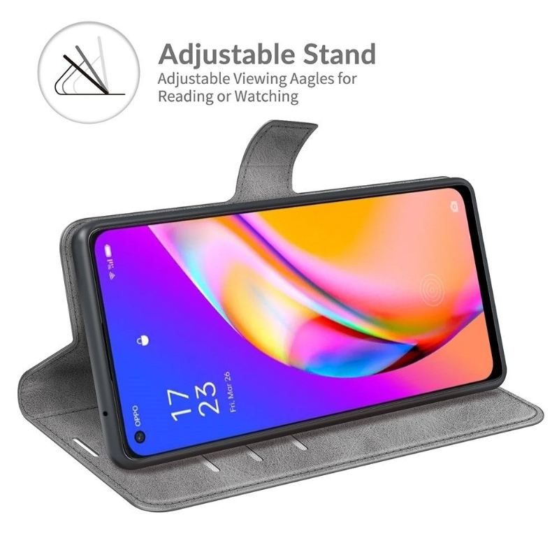 Flip Case Für Oppo A94 5G Brieftasche Lederstil