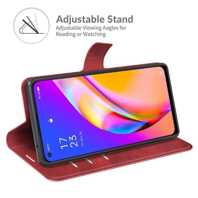 Flip Case Für Oppo A94 5G Brieftasche Lederstil