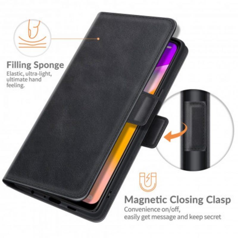 Flip Case Für Oppo A94 5G Flip Case Doppelte Klappe