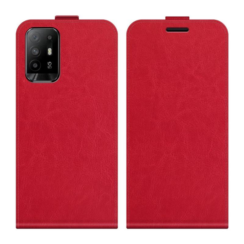 Lederhüllen Für Oppo A94 5G Anti-Sturz Flip Case Vertikales Kunstleder