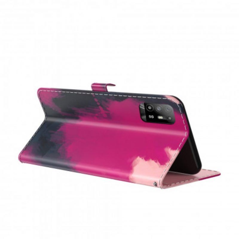 Lederhüllen Für Oppo A94 5G Aquarell