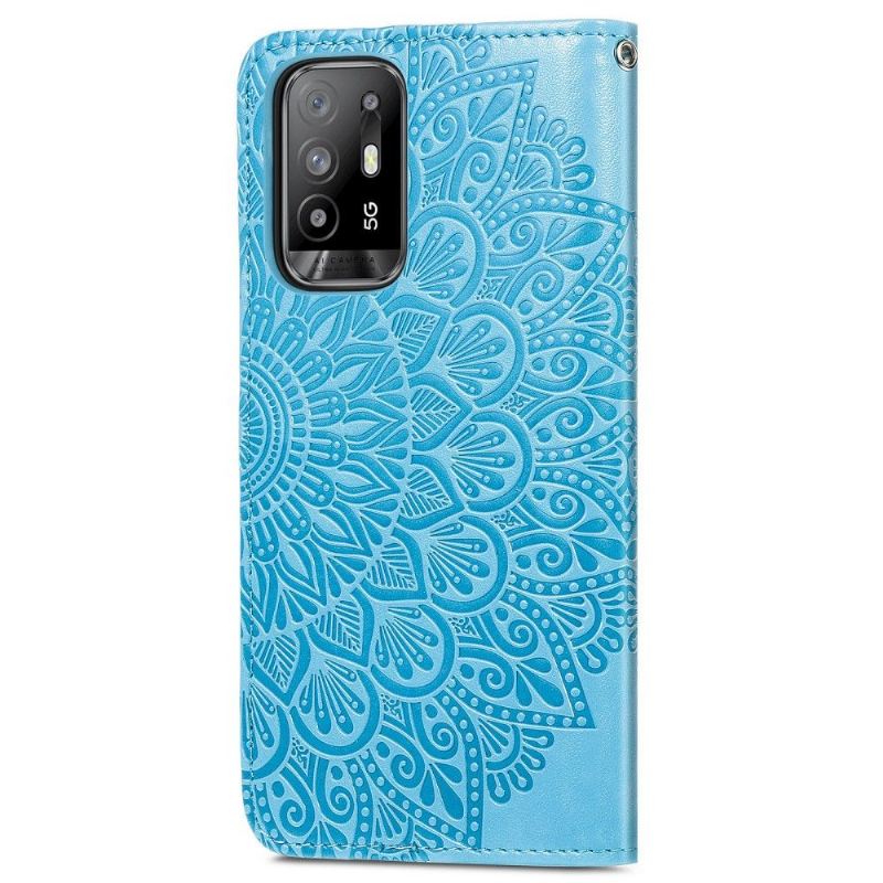 Lederhüllen Für Oppo A94 5G Mandala-blatt