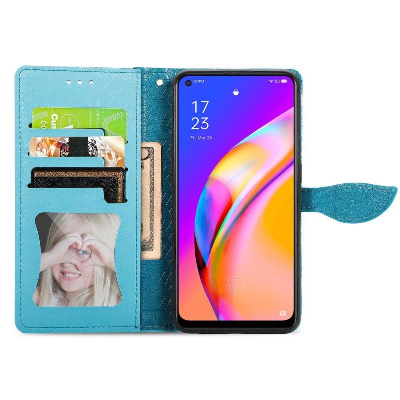 Lederhüllen Für Oppo A94 5G Mandala-blatt