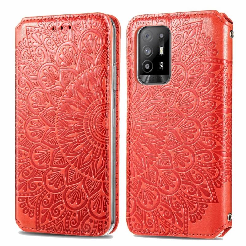 Lederhüllen Für Oppo A94 5G Schicke Mandala Kunstleder