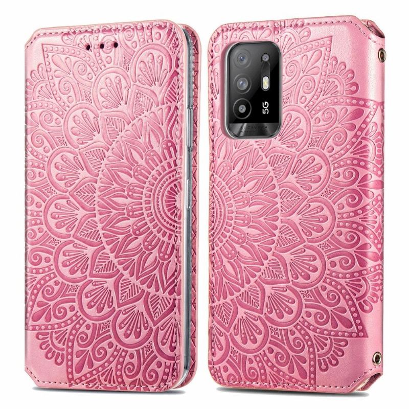 Lederhüllen Für Oppo A94 5G Schicke Mandala Kunstleder