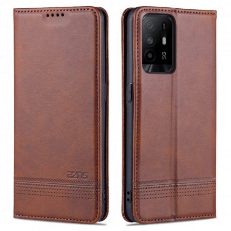 Schutzhülle Für Oppo A94 5G Flip Case Azns Leder-styling