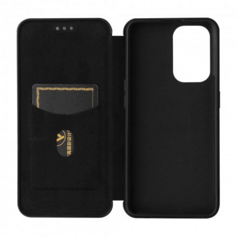 Schutzhülle Für Oppo A94 5G Flip Case Farbiges Carbon-silikon