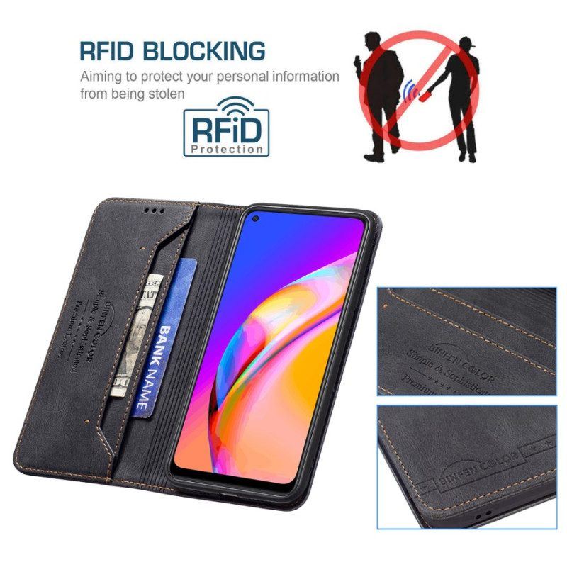 Schutzhülle Für Oppo A94 5G Flip Case Kunstleder