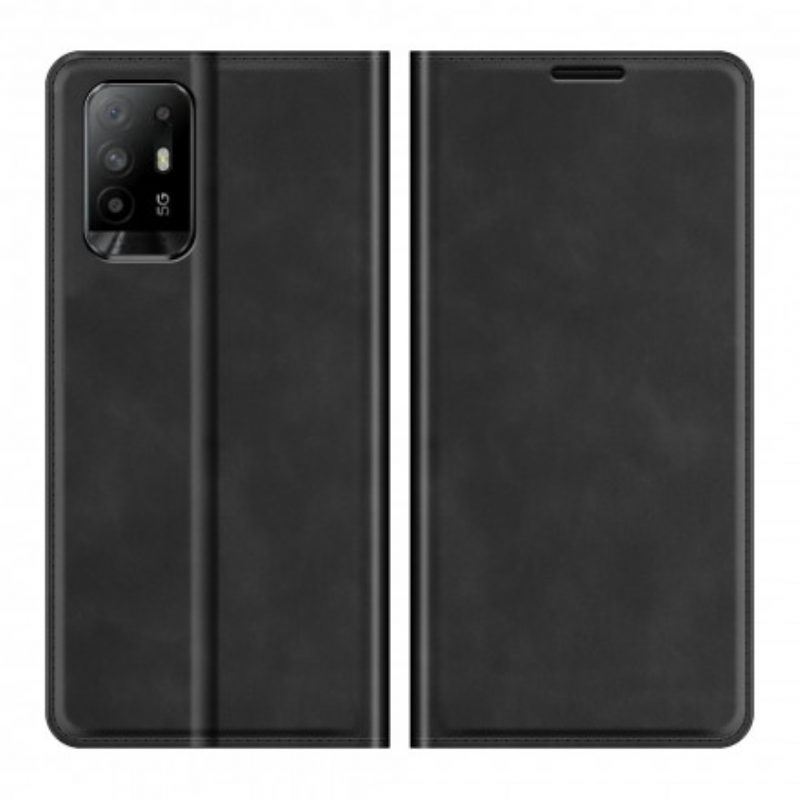 Schutzhülle Für Oppo A94 5G Flip Case Weicher Ledereffekt