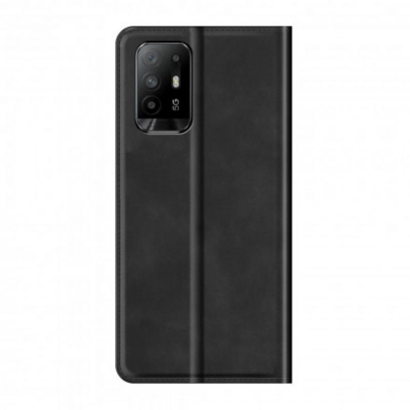 Schutzhülle Für Oppo A94 5G Flip Case Weicher Ledereffekt