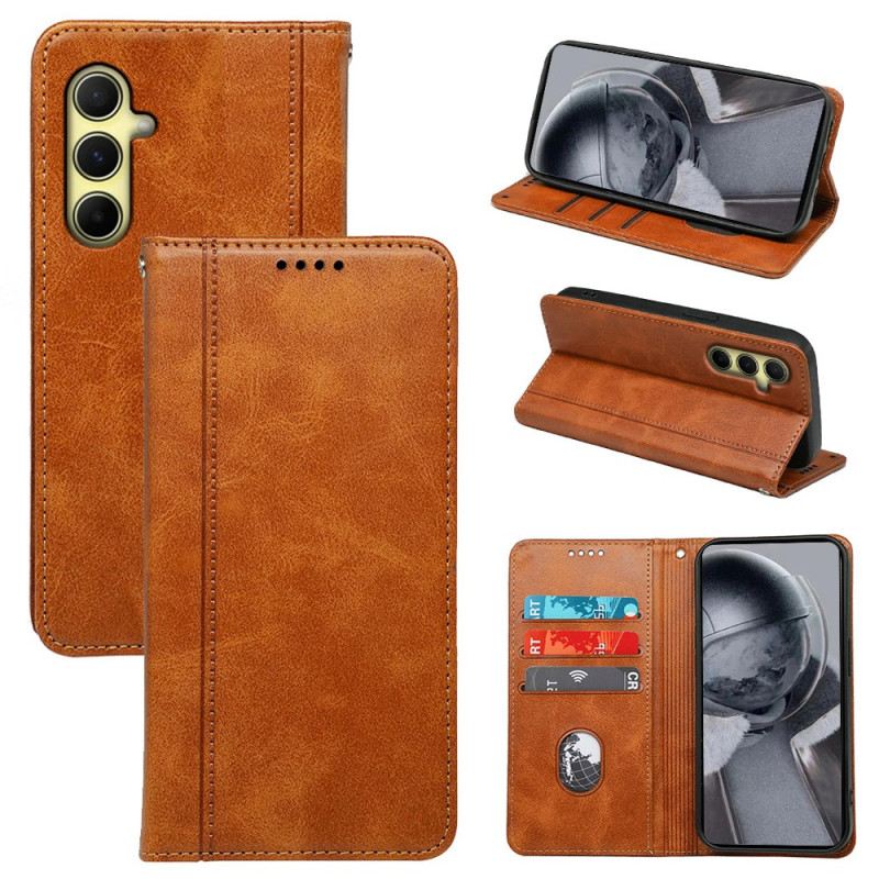 Flip Case Samsung Galaxy S24 Fe Buchstil