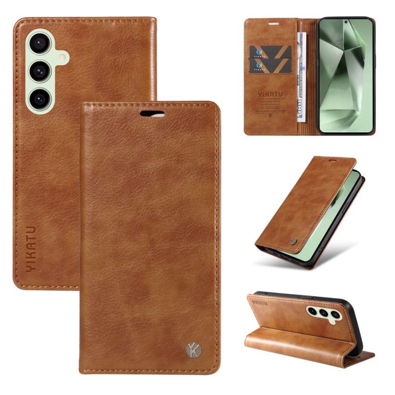 Flip Case Samsung Galaxy S24 Fe Vintage Yikatu