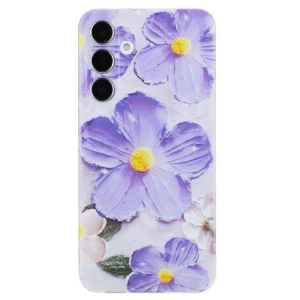 Hülle Für Samsung Galaxy S24 Fe Lila Blumen