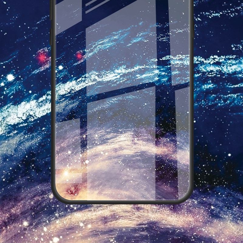 Hülle Für Samsung Galaxy S24 Fe White Planet Gehärtetes Glas