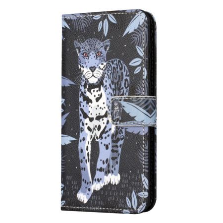 Lederhüllen Für Samsung Galaxy S24 Fe Leopard Mit Riemen