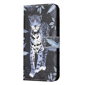 Lederhüllen Für Samsung Galaxy S24 Fe Leopard Mit Riemen