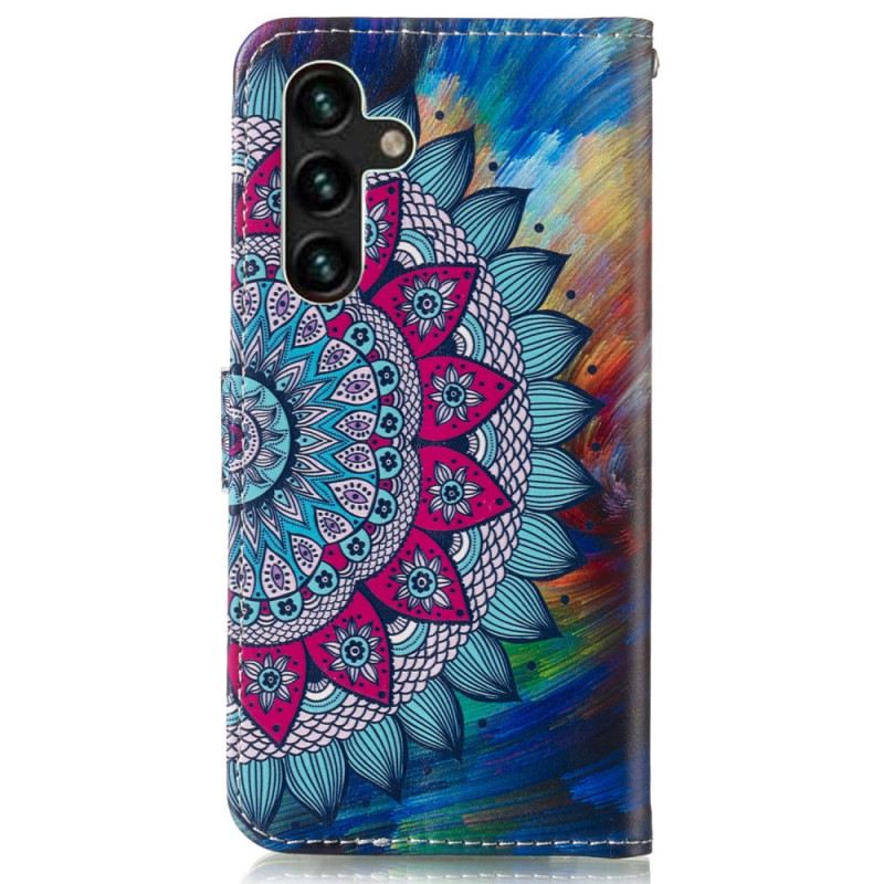 Lederhüllen Für Samsung Galaxy S24 Fe Mandala-muster