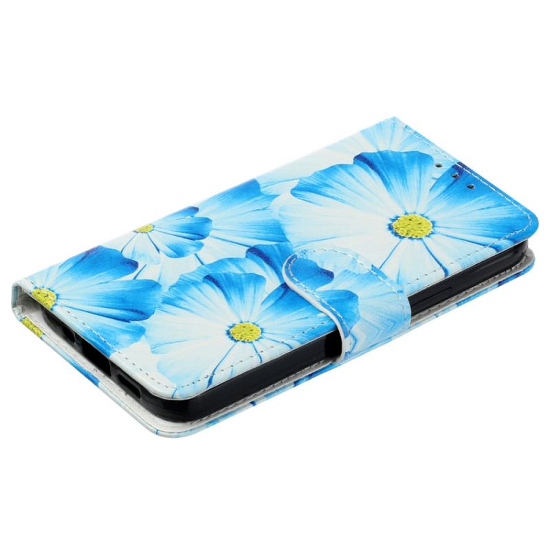 Lederhüllen Samsung Galaxy S24 Fe Handyhülle Orchideen