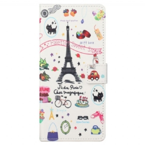 Flip Case Für Samsung Galaxy S23 Plus 5G Ich Liebe Paris