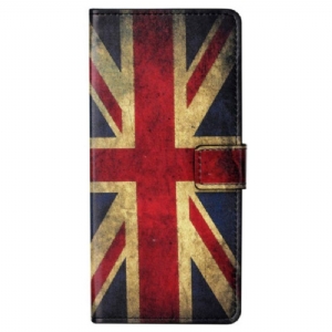 Flip Case Für Samsung Galaxy S23 Plus 5G Vintage Englische Flagge