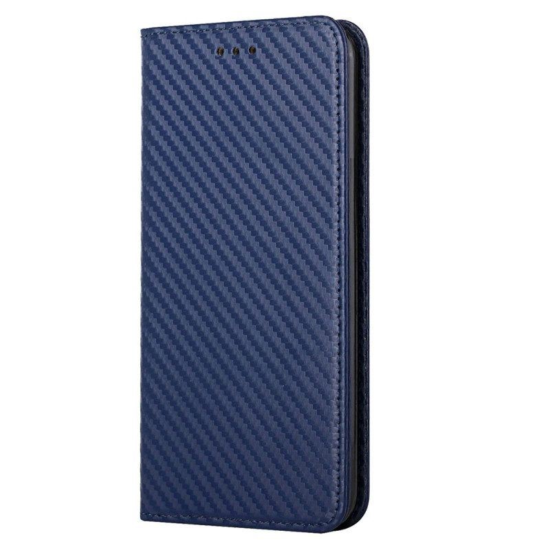 Schutzhülle Für Samsung Galaxy S23 Plus 5G Mit Kordel Flip Case Riemchen-carbonfaser-stil