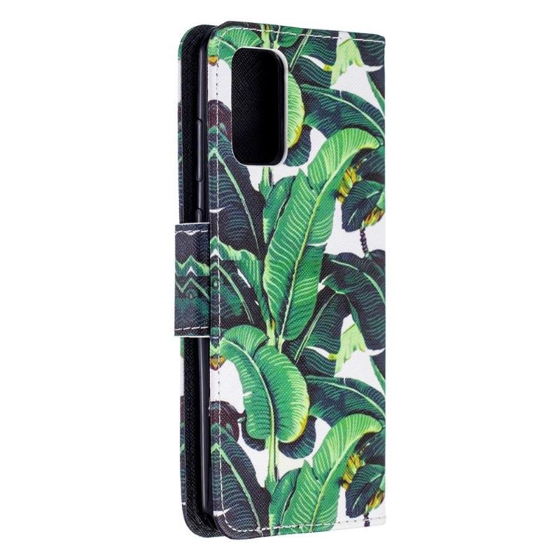 Flip Case Für Samsung Galaxy S20 Plus Bananenblätter