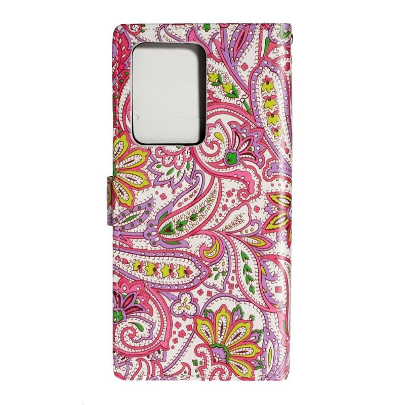 Lederhüllen Für Samsung Galaxy S20 Plus Paisley-blume