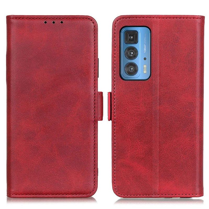 Case Für Motorola Edge 20 Pro Geldbörse Mattes Kunstleder