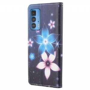 Flip Case Für Motorola Edge 20 Pro Blumen