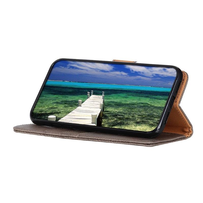 Flip Case Für Motorola Edge 20 Pro Khazneh Kartenetui Aus Kunstleder