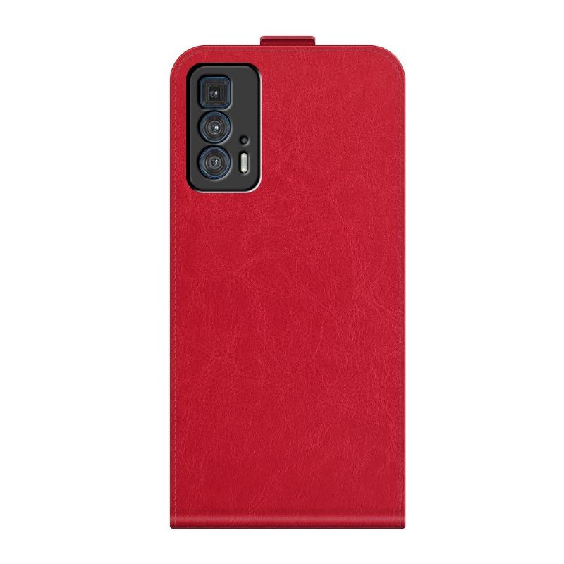 Lederhüllen Für Motorola Edge 20 Pro Anti-Sturz Flip Case Vertikales Kunstleder