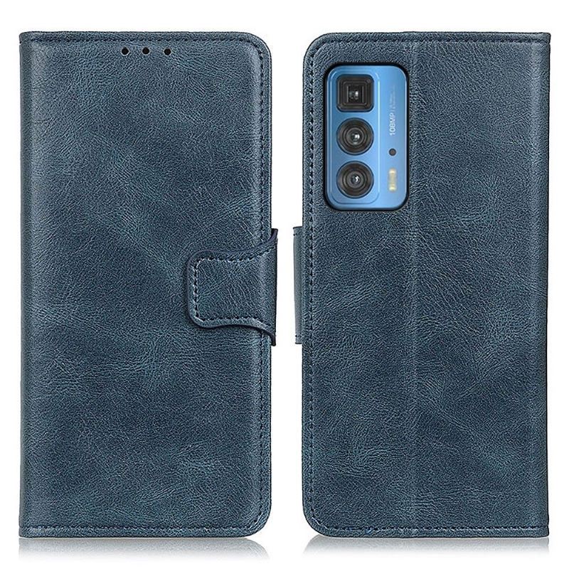 Lederhüllen Für Motorola Edge 20 Pro Flip Case Folio Standfunktion Aus Kunstleder