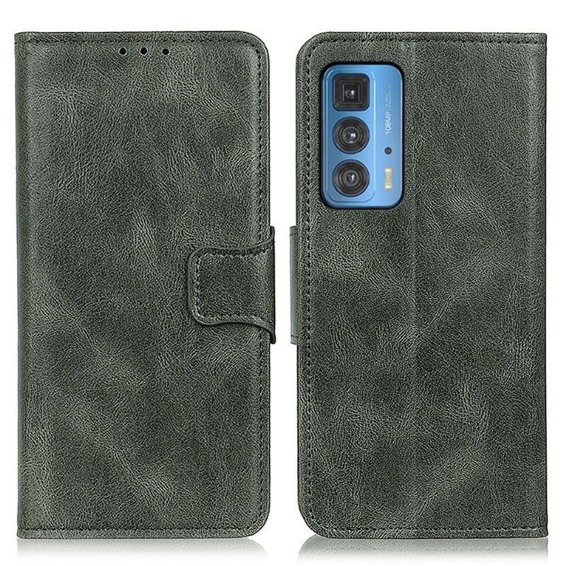 Lederhüllen Für Motorola Edge 20 Pro Flip Case Folio Standfunktion Aus Kunstleder