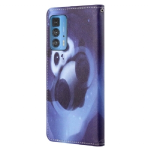 Lederhüllen Für Motorola Edge 20 Pro Panda