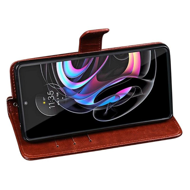 Lederhüllen Für Motorola Edge 20 Pro Schutzhülle Flip Case Idewei Folio Lederoptik