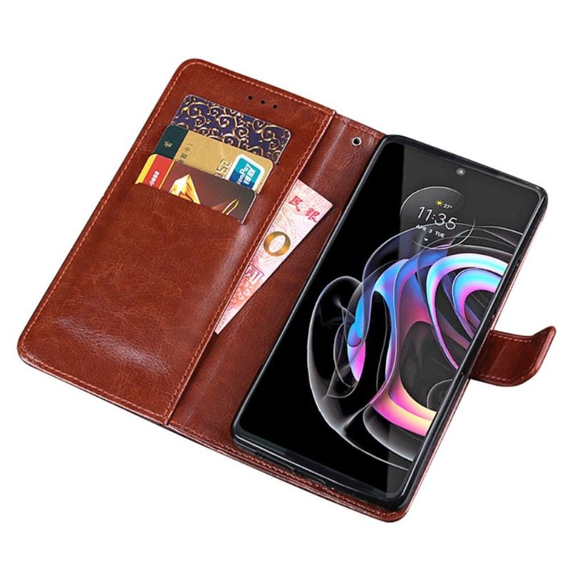 Lederhüllen Für Motorola Edge 20 Pro Schutzhülle Flip Case Idewei Folio Lederoptik