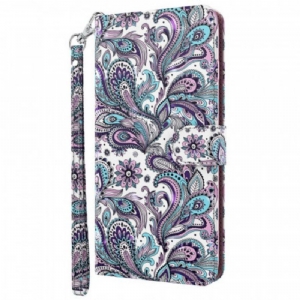 Flip Case Für Moto G71 5G Paisley