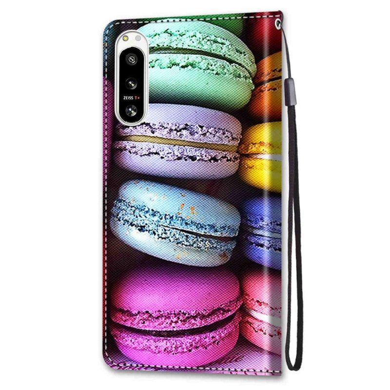 Flip Case Für Sony Xperia 5 IV Macarons