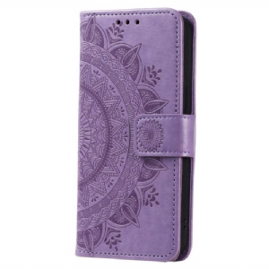 Flip Case Für Sony Xperia 5 IV Mit Kordel Riemchen-sonnen-mandala