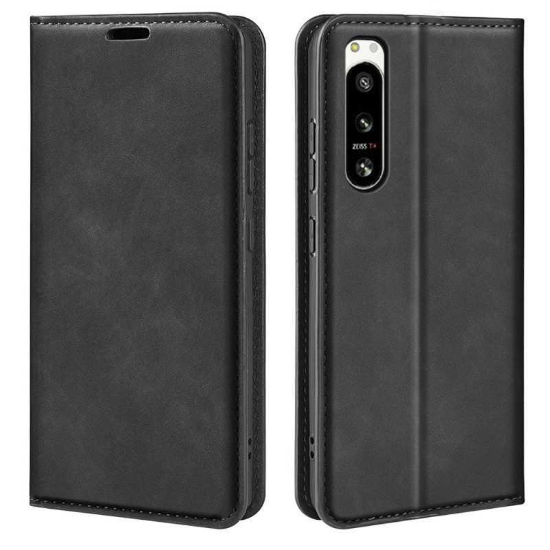 Schutzhülle Für Sony Xperia 5 IV Flip Case Leder-styling