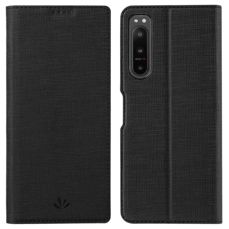 Schutzhülle Für Sony Xperia 5 IV Flip Case Strukturierte Vili Dmx-serie