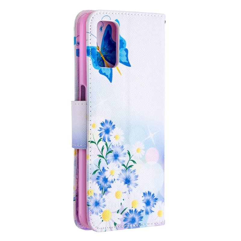 Case Für Oppo A72 Schmetterling Und Gänseblümchen