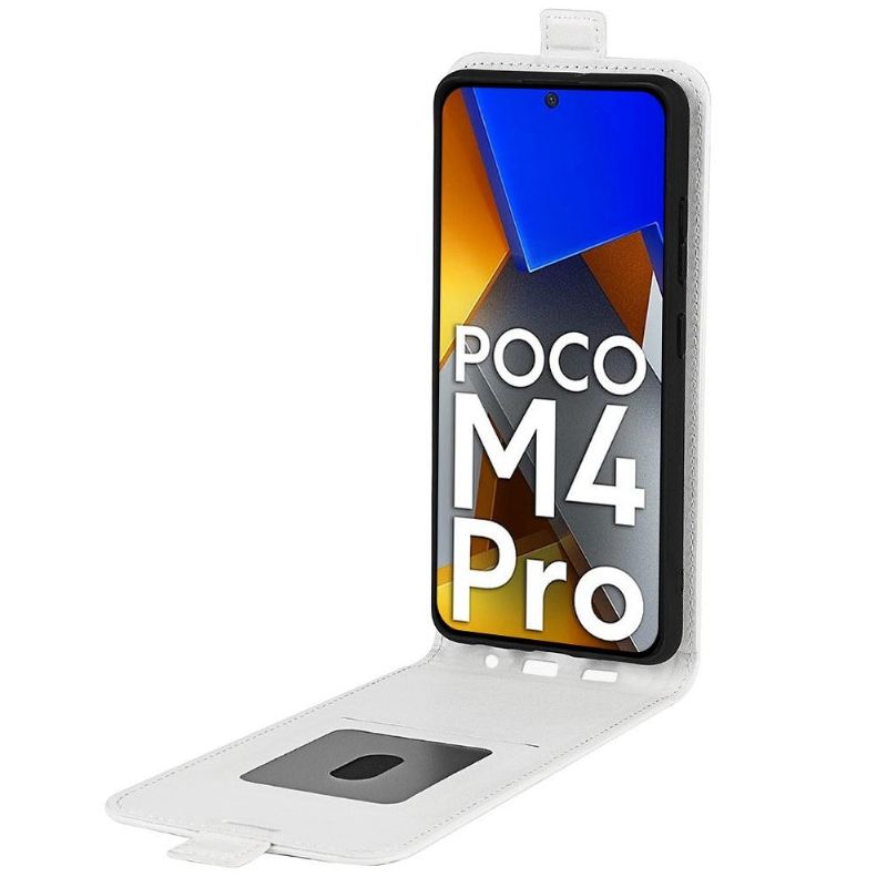 Lederhüllen Für Poco M4 Pro 4G Flip Case Vertikales Kunstleder