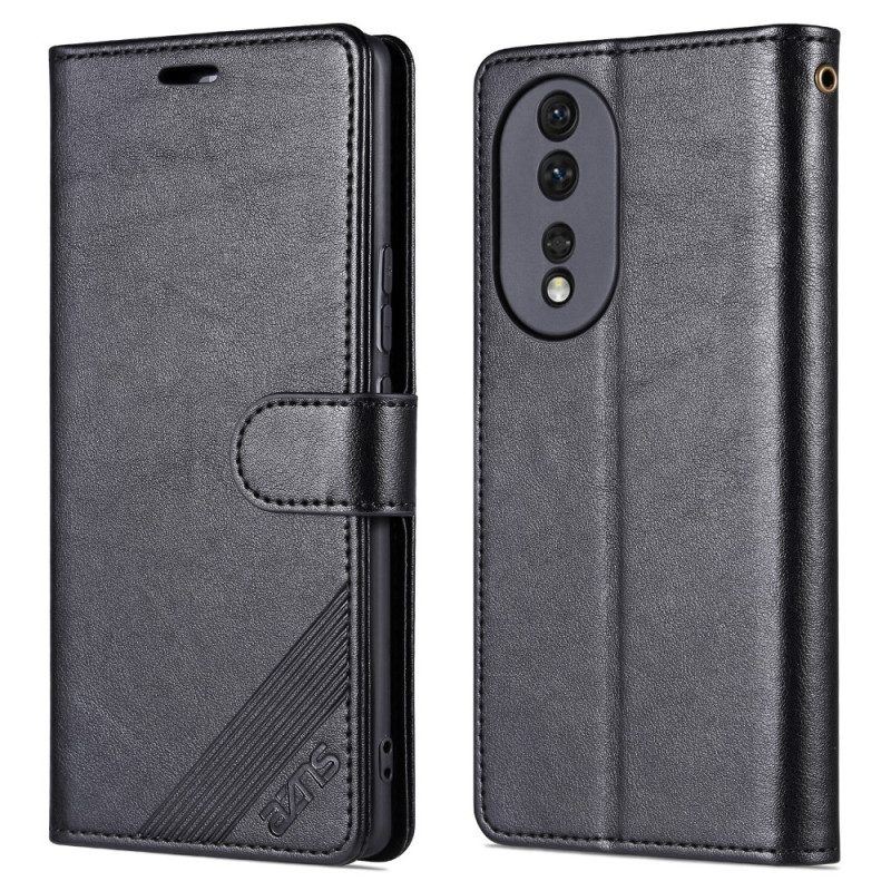 Flip Case Für Honor 90 Azns Ledereffekt