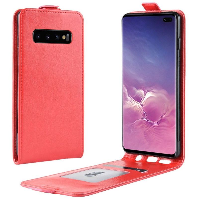 Case Für Samsung Galaxy S10 Plus Flip Case Vertikales Kunstleder