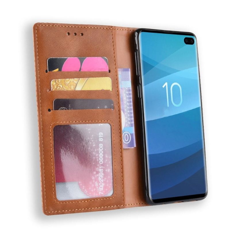 Case Für Samsung Galaxy S10 Plus Lederstil Le Cirénius